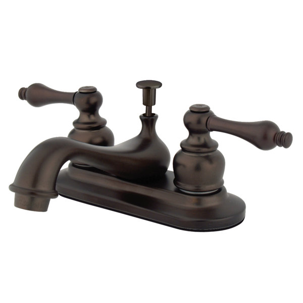 Kingston Brass Restoration Centerset Bathroom Sink Faucet with PopUp Drain & Reviews Wayfair